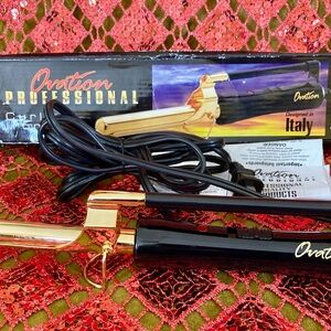Ovation Professional Gold and Black Hair Straightener